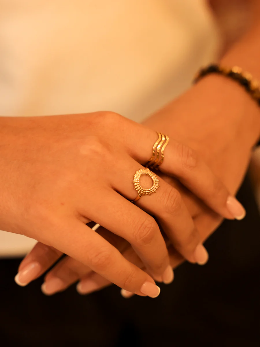 Starburst Band Ring - Image 2