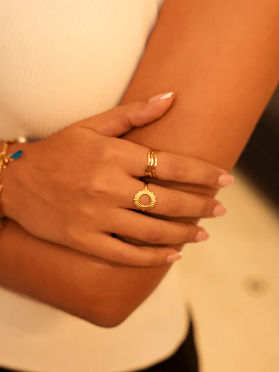 Starburst Band Ring - Image 3