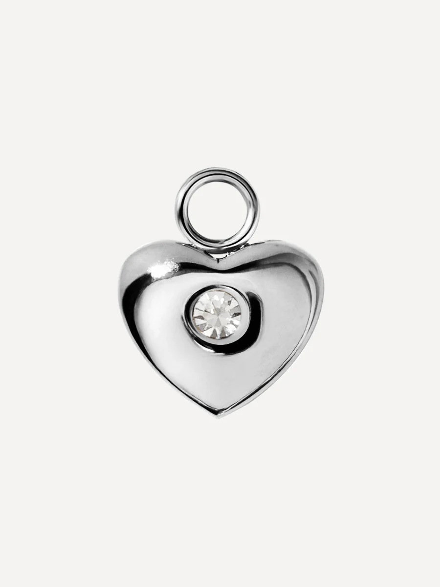 10,6x8,5mm Stellar Heart Ohrring-Charm - Image 2