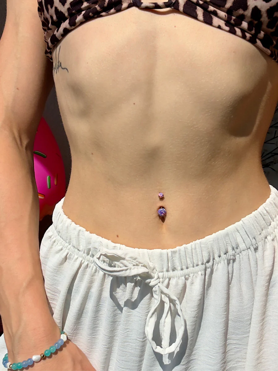 Stellar Whisper Purple Titan Bauchnabelpiercing - Image 3
