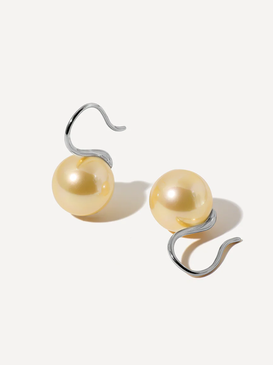 Sway Pearl Champagne Ohrringe - Image 5