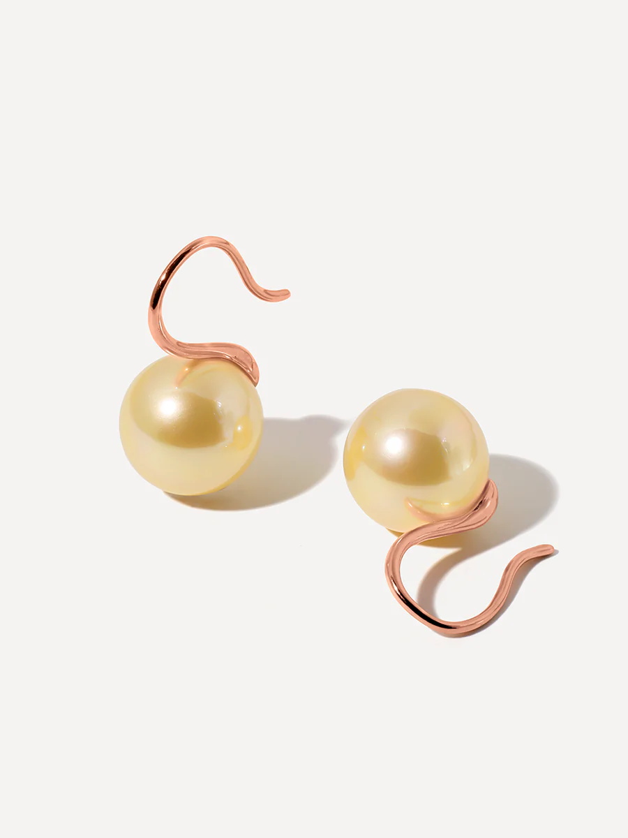 Sway Pearl Champagne Ohrringe - Image 6