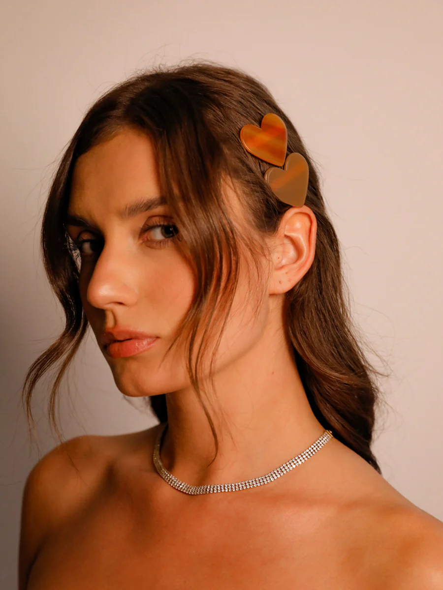 Sweet Heart Brown Set Hairpin - Image 5