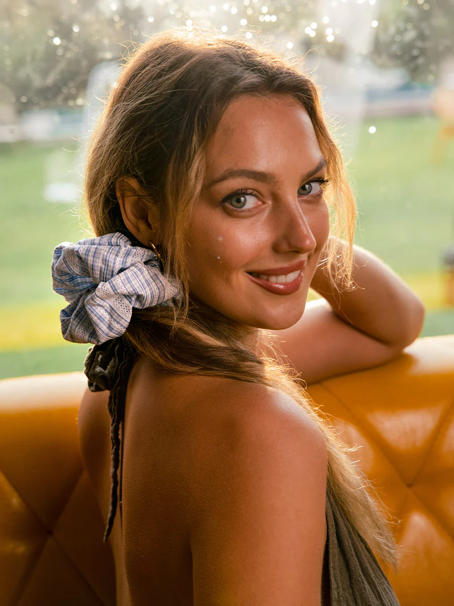 Sweet Lace Blue Scrunchie - Image 8