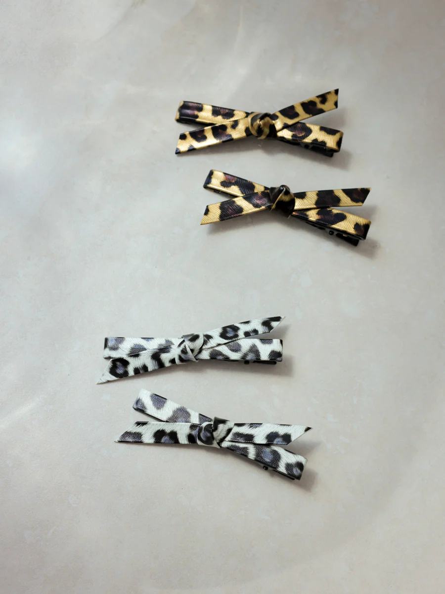 Trendy Charm Yellow Leopard Set Hairpin - Image 4