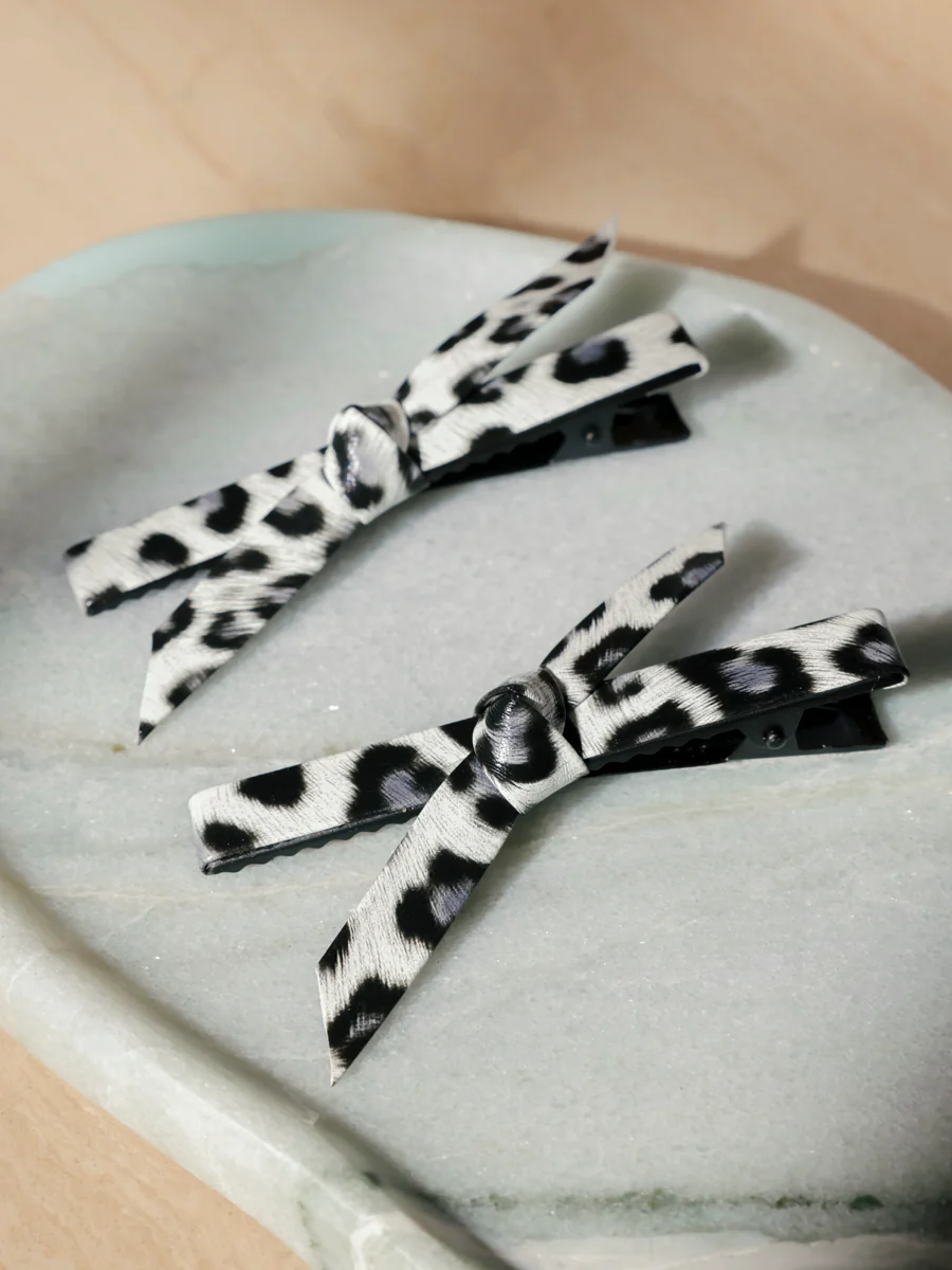 Trendy Charm White Leopard Set Hairpin - Image 6