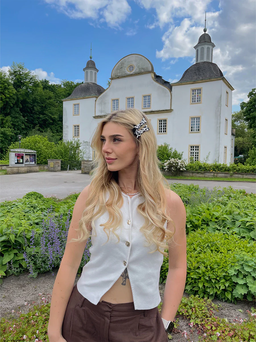 Trendy Charm White Leopard Set Hairpin - Image 4