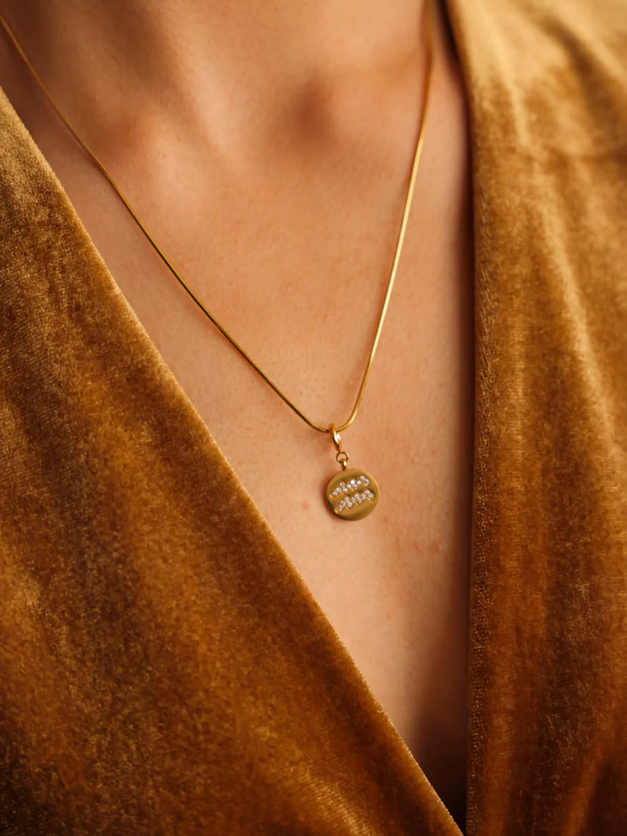 Twinkling Zodiac Ketten-Charm - Aquarius - Image 2