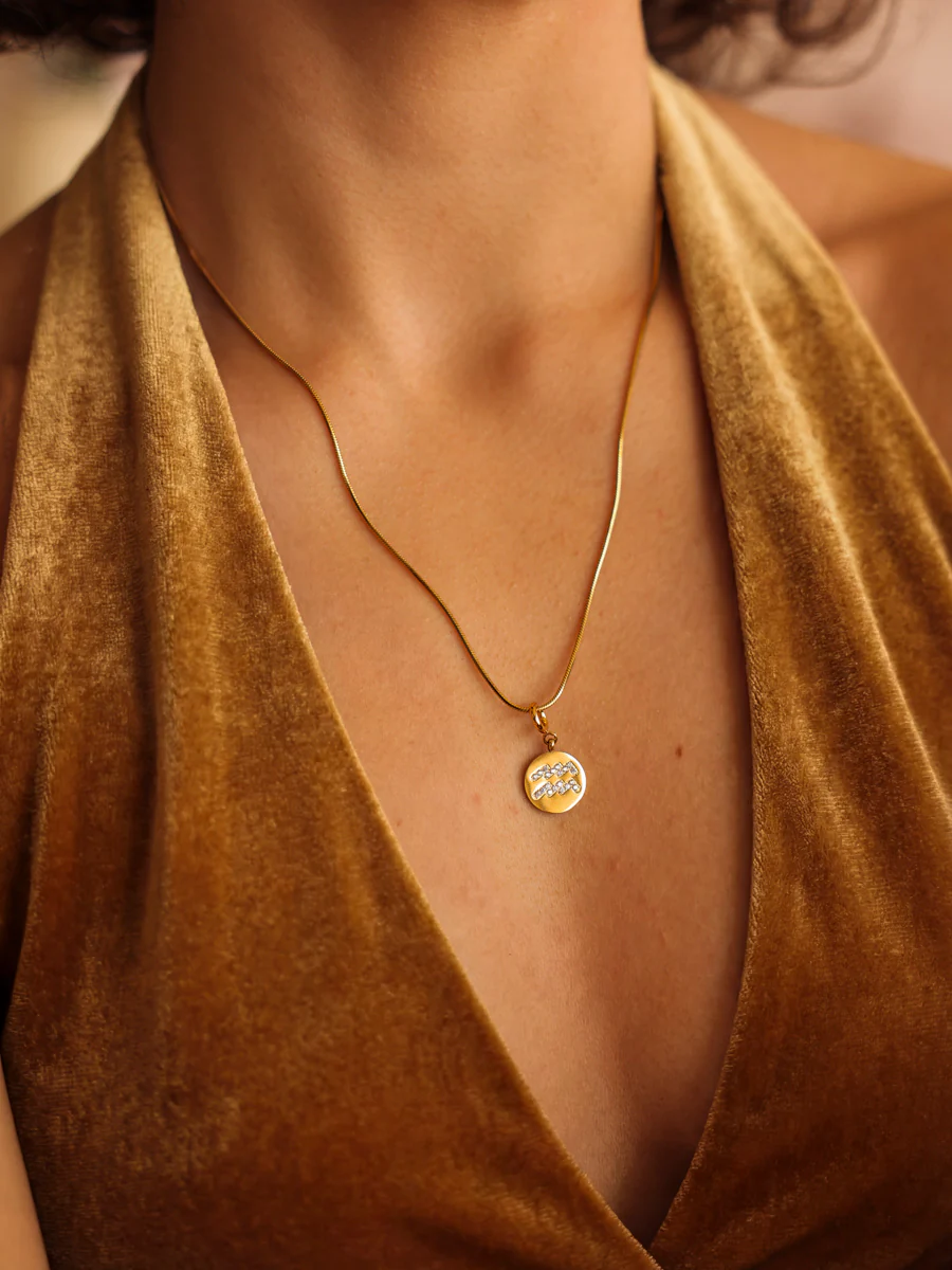 Twinkling Zodiac Ketten-Charm - Aquarius - Image 3