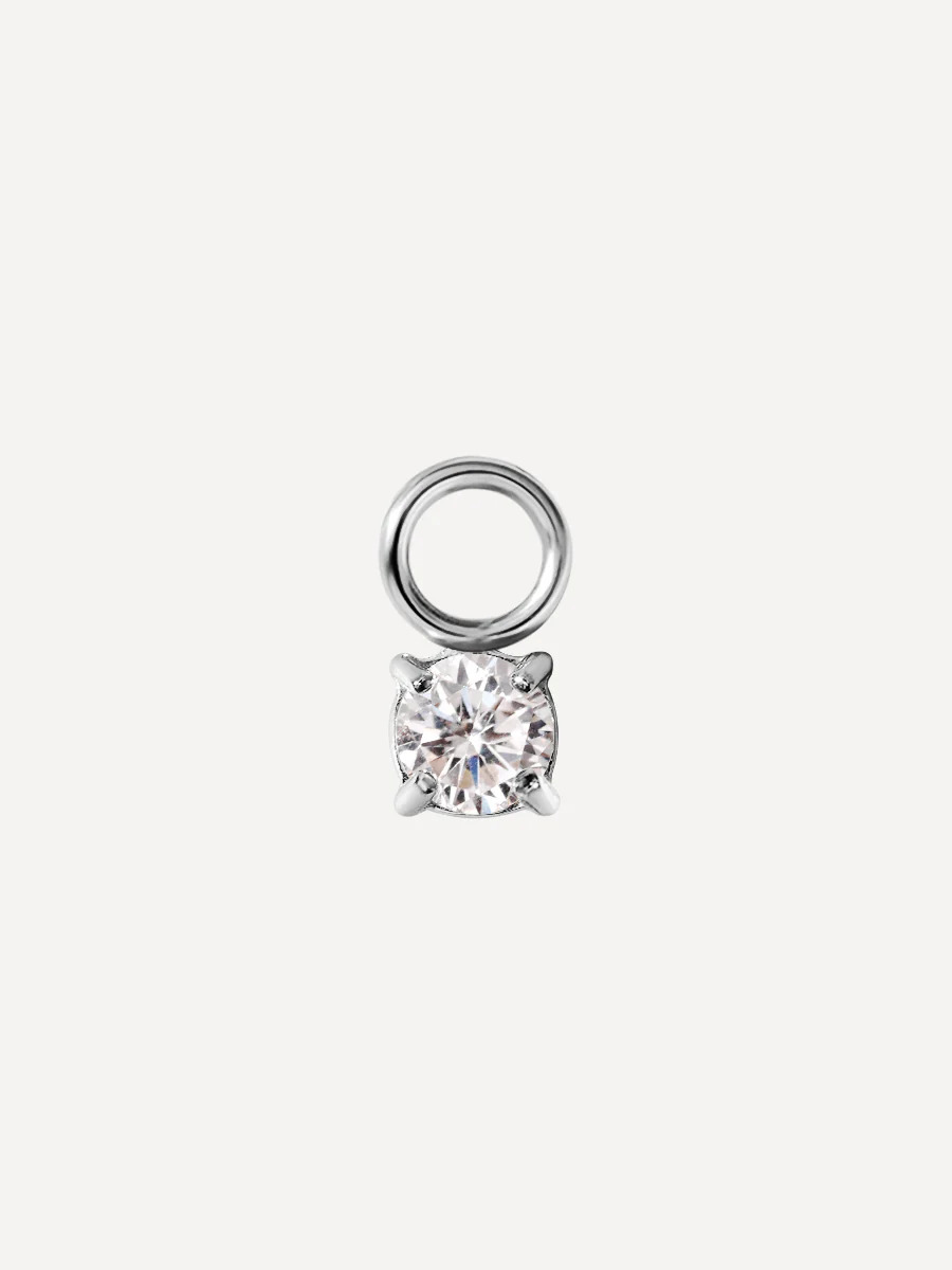 3,8x4mm Unique Sparkling Ohrring-Charm - Image 2