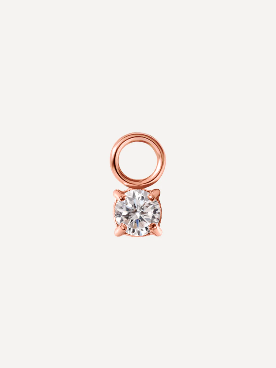 3,8x4mm Unique Sparkling Ohrring-Charm - Image 3