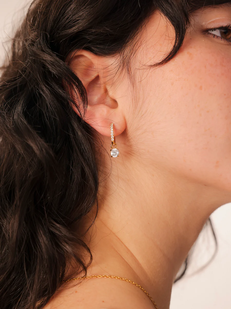6mm Unique Sparkling Large Ohrring-Charm - Image 3