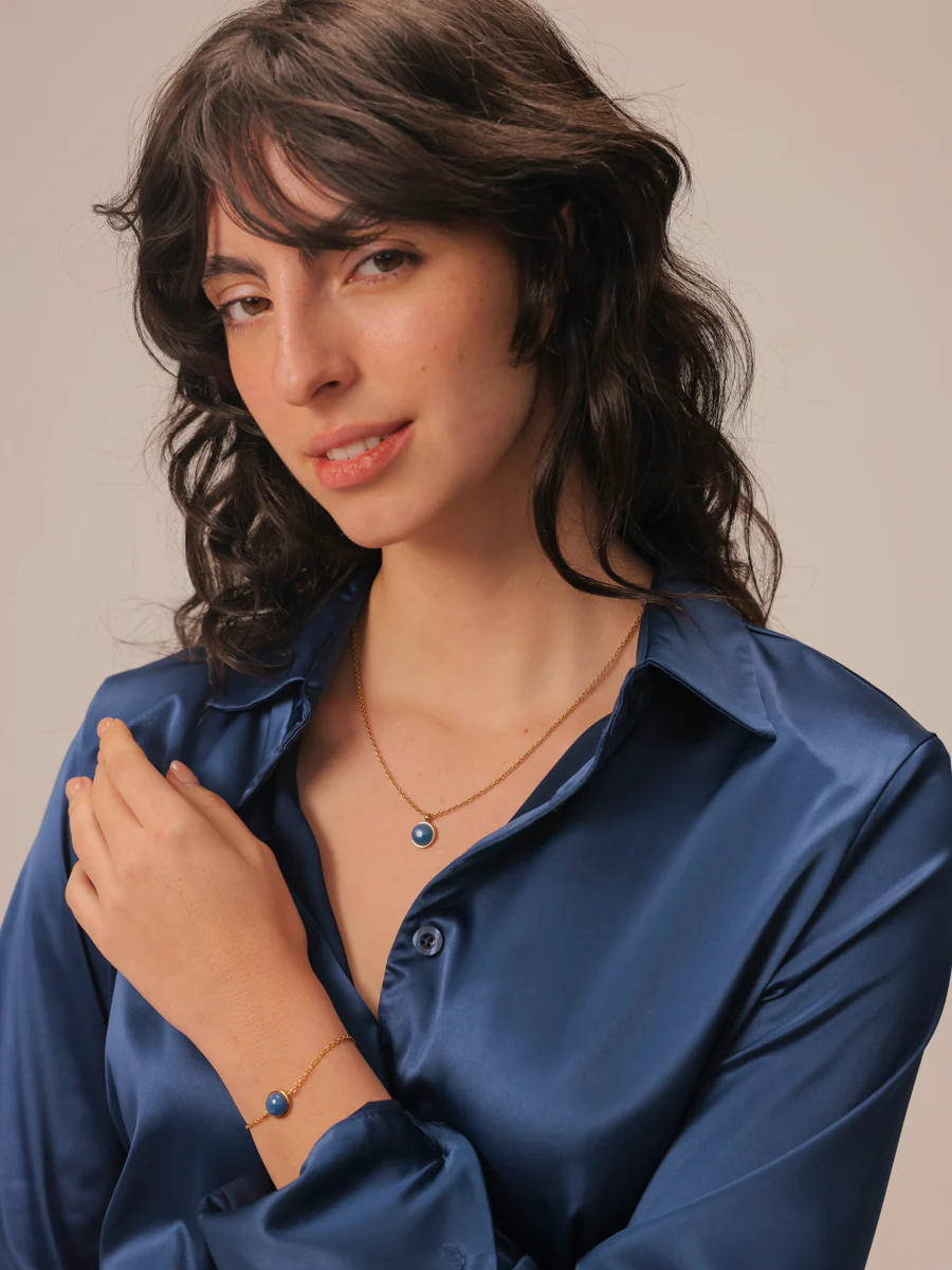 Wandering Wish Dark Blue Kette - Image 14