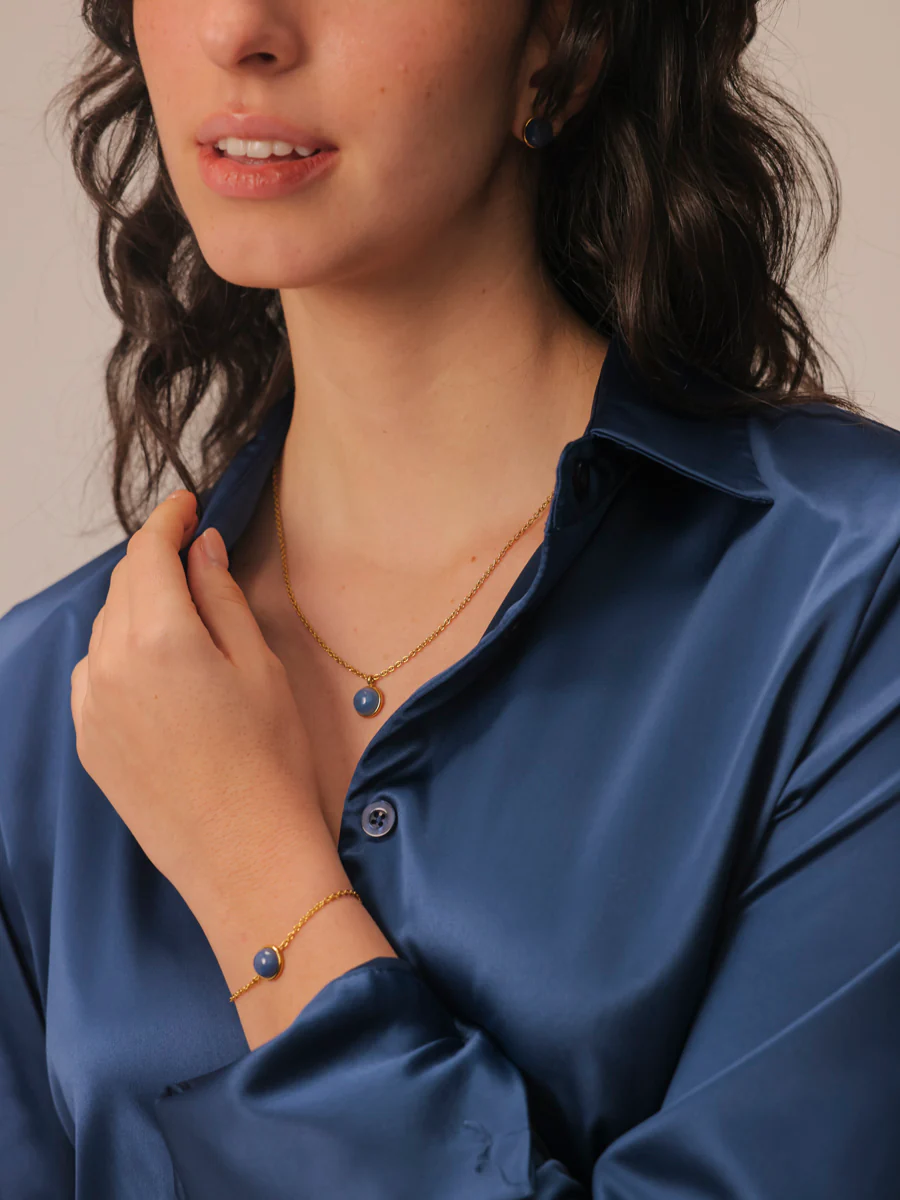 Wandering Wish Dark Blue Kette - Image 6