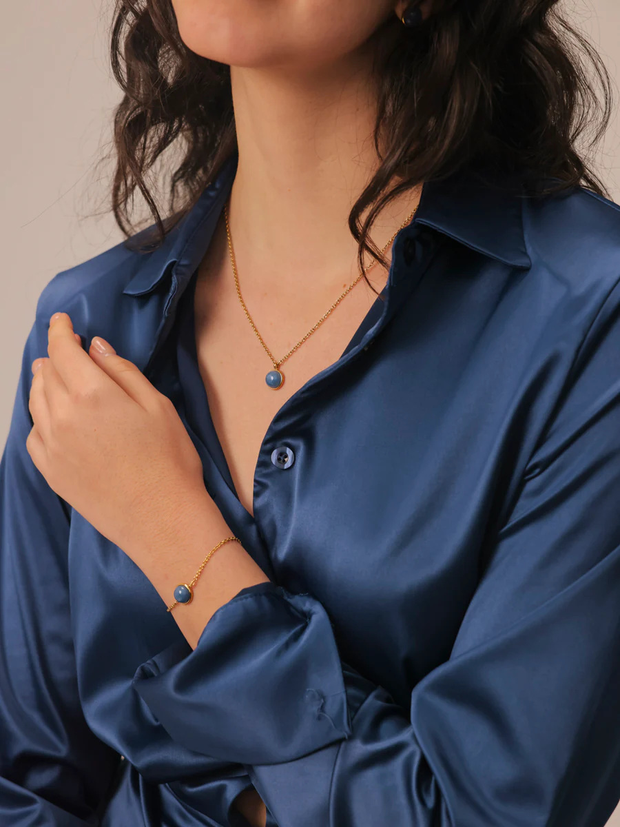 Wandering Wish Dark Blue Kette - Image 7