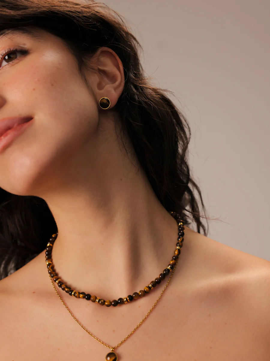 Wandering Wish Tiger's Eye Ohrringe - Image 5