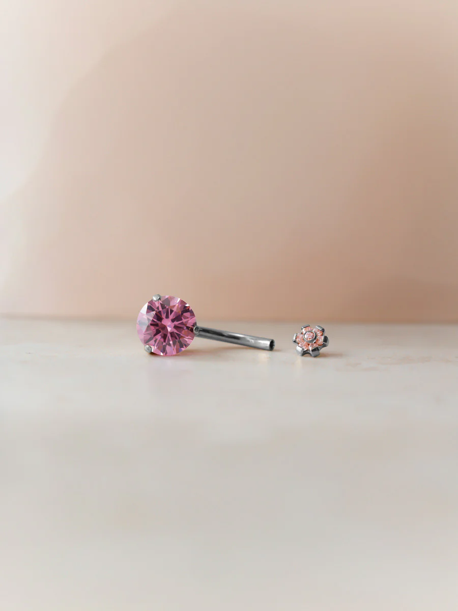 Whisper Petal Pink Titan Bauchnabelpiercing - Image 4