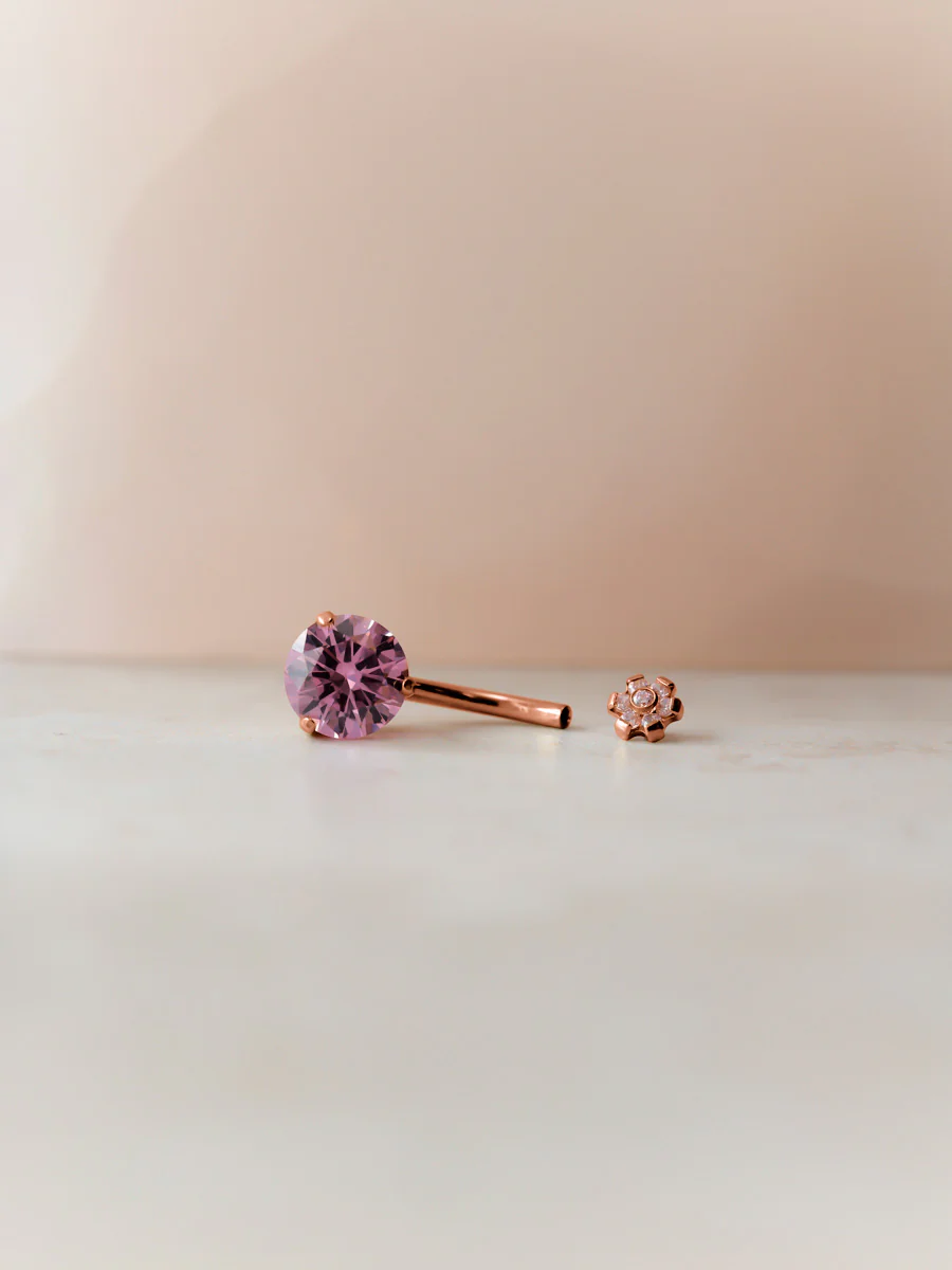 Whisper Petal Pink Titan Bauchnabelpiercing - Image 5