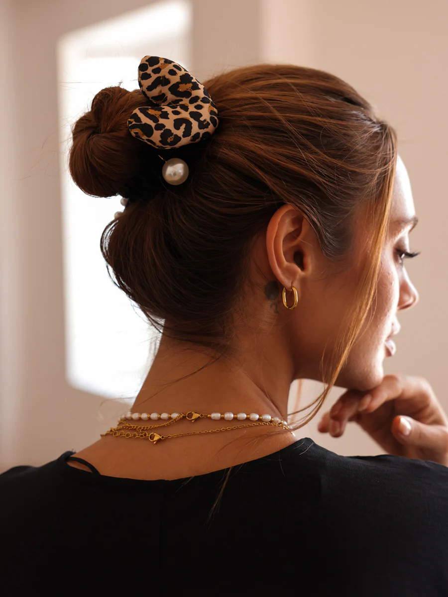 Wild Heart Leopard Scrunchie - Image 3